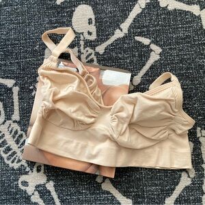 SKIMS Seamless Sculpt Bralette Clay NIB size L/XL